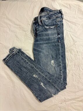 Buckle Black Faded Blue AnkleSkinny Jeans | Size 25